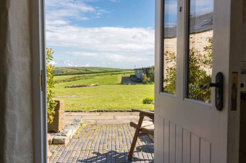 View from the Barn front door